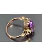 Vintage Schmuck Ring Alexandrit Sterling Silber rosévergoldet vrc369rp